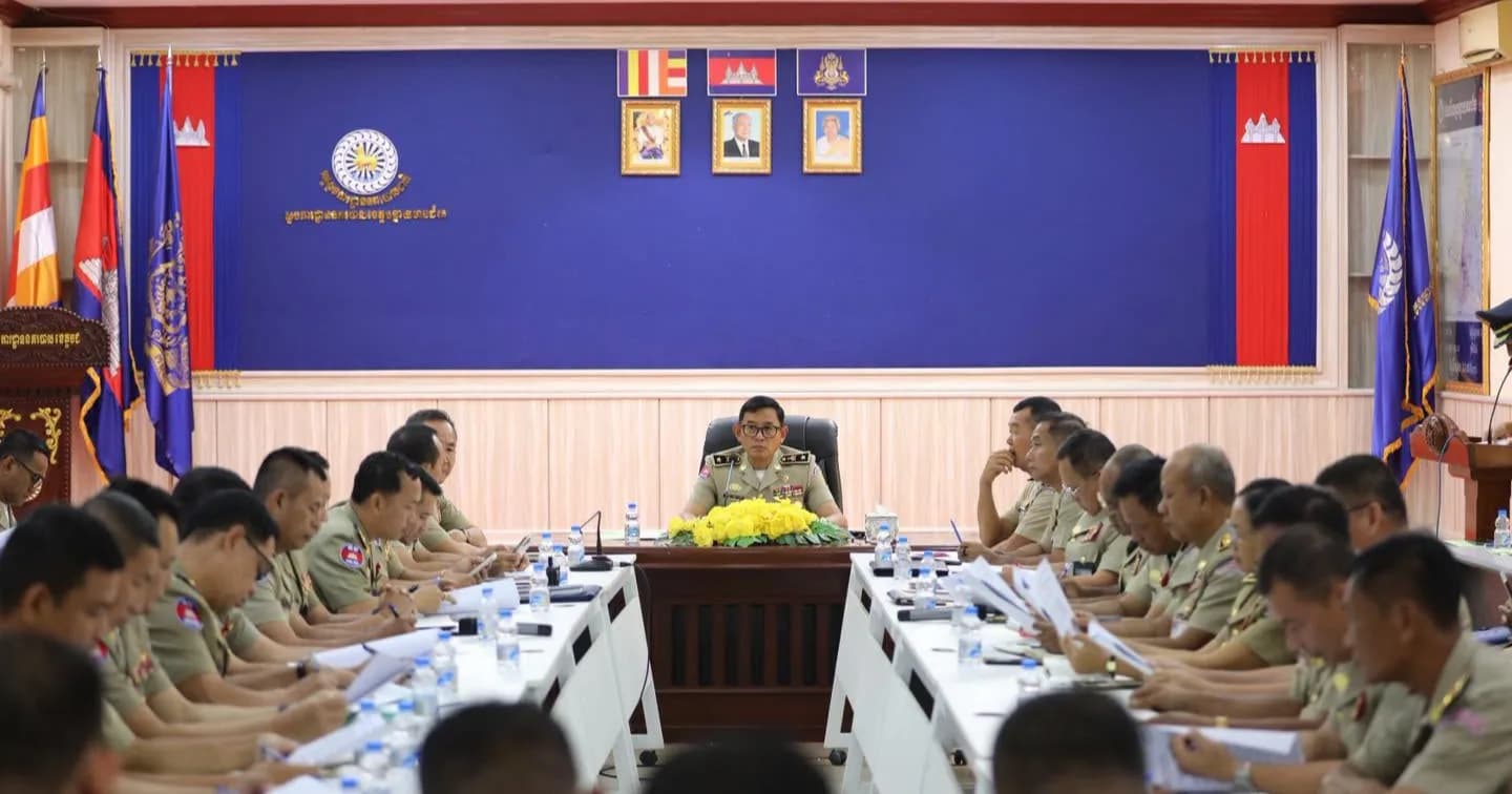 លោកឧត្តមសេនីយ៍ត្រី សឿម សារិទ្ធ បើកកិច្ចប្រជុំបូកសរុបសភាពការណ៍ និងលទ្ធផលកិច្ចប្រតិបត្តិការប្រចាំខែសីហា​ ឆ្នាំ២០២៦ និងដាក់ចេញទិសដៅអនុវត្តការងារសម្រាប់ខែបន្ទាប់ដល់កងកម្លាំង