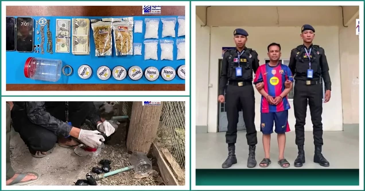 ជនសង្ស័យពាក់ព័ន្ធជួញដូរគ្រឿងញៀន ត្រូវបញ្ជូនទៅតុលាការខេត្តបាត់ដំបង រួមជាមួយវត្ថុតាង