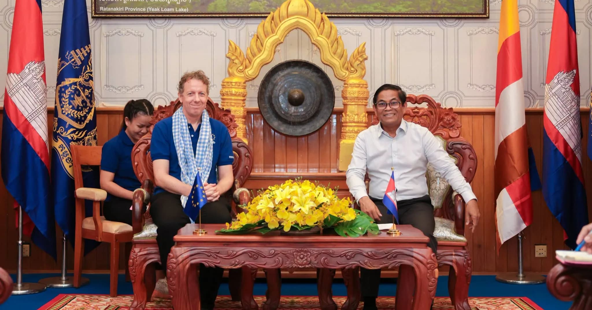 ឯកឧត្តម ញ៉ែម សំអឿន ទទួលជួបសម្តែងការគួរសមនិងពិភាក្សាការងារជាមួយ ឯកអគ្គរដ្ឋទូតសហភាពអឺរ៉ុប ប្រចាំប្រទេសកម្ពុជា