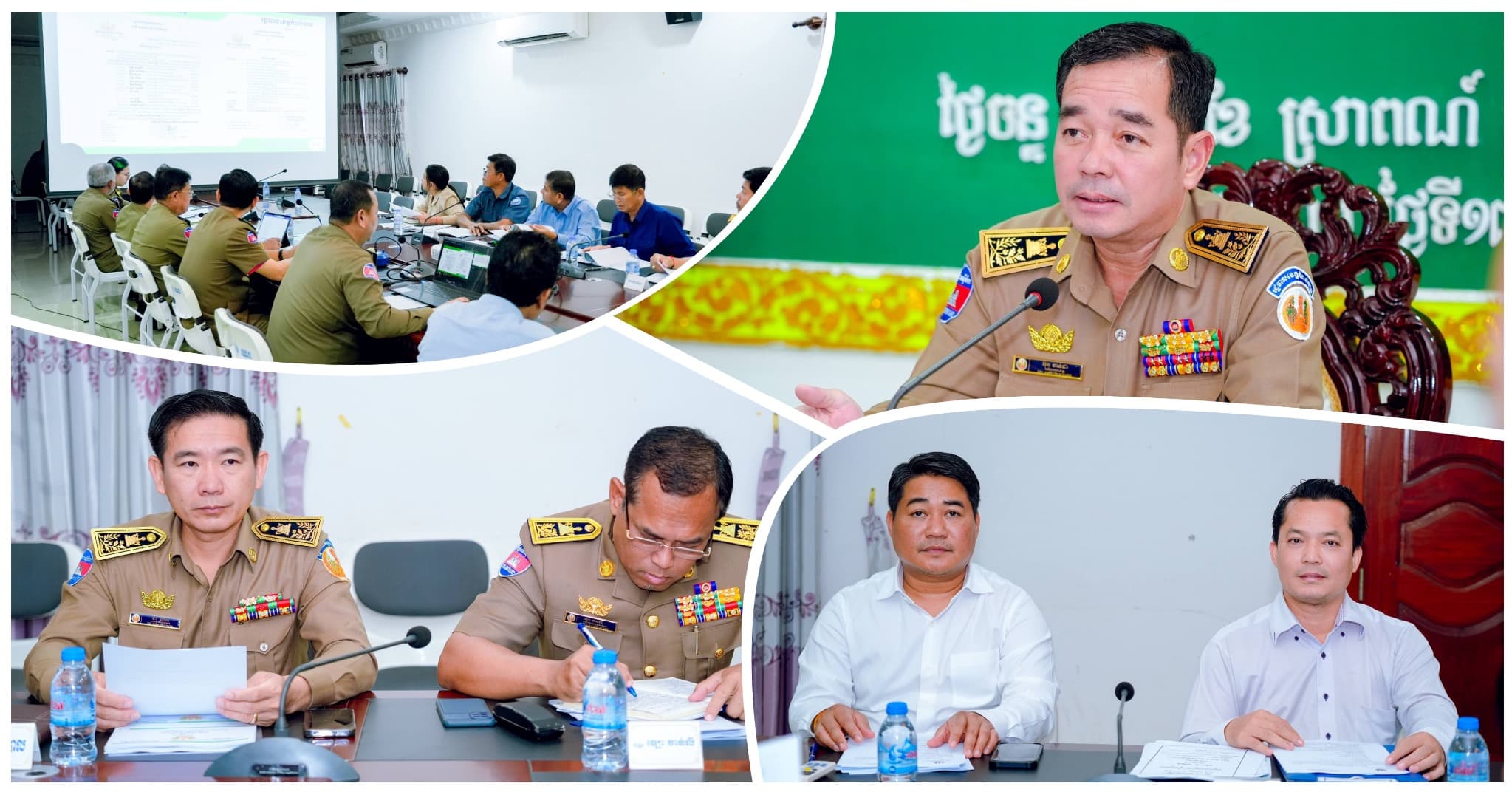 អភិបាលខេត្តកំពង់ចាម ដឹកនាំកិច្ចប្រជុំពិនិត្យ លើសំណើរសុំវិនិយោគ គម្រោងកសិដ្ឋាន ក្នុងឃុំព្រែករំដេង ស្រុកស្រីសន្ធរ