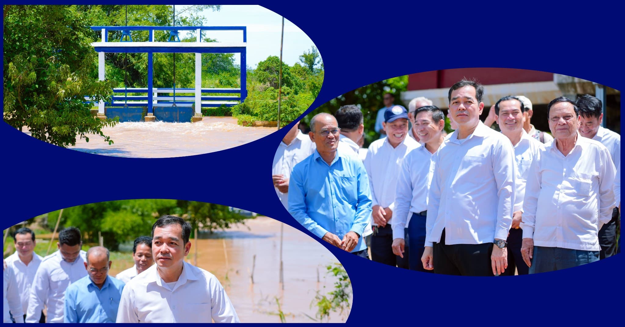 ថ្នាក់ដឹកនាំខេត្តកំពង់ចាម អញ្ជើញចុះពិនិត្យសំណង់ស្ទាក់ទឹកព្រែកតាយី ជាចំណងដៃថ្លៃថ្លារបស់ សម្តេចធិបតី ហ៊ុន ម៉ាណែត ក្នុងស្រុកស្ទឹងត្រង់