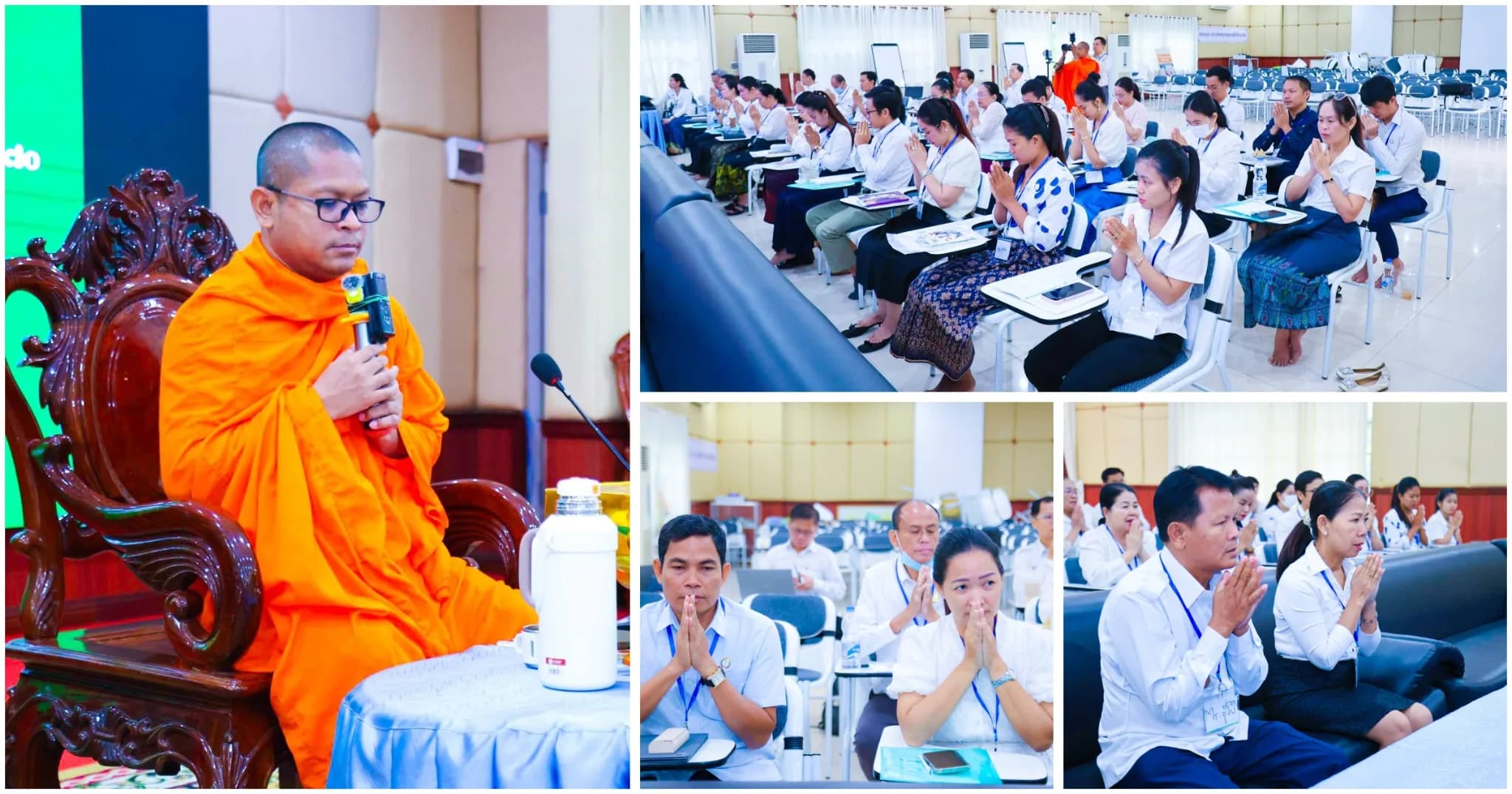 ការផ្សារភ្ជាប់ការប្រៀនប្រដៅបែបព្រះពុទ្ធសាសនា ជាមួយនឹងកិច្ចការវិជ្ជាជីវៈរបស់អ្នកផ្តល់សេវាសុខាភិបាល ក្នុងវគ្គបណ្តុះបណ្តាលគ្រូបង្គោល ស្តីពី «អន្តរាគមន៍ដើម្បីផ្លាស់ប្តូរឥរិយាបថអ្នកផ្តល់សេវា»