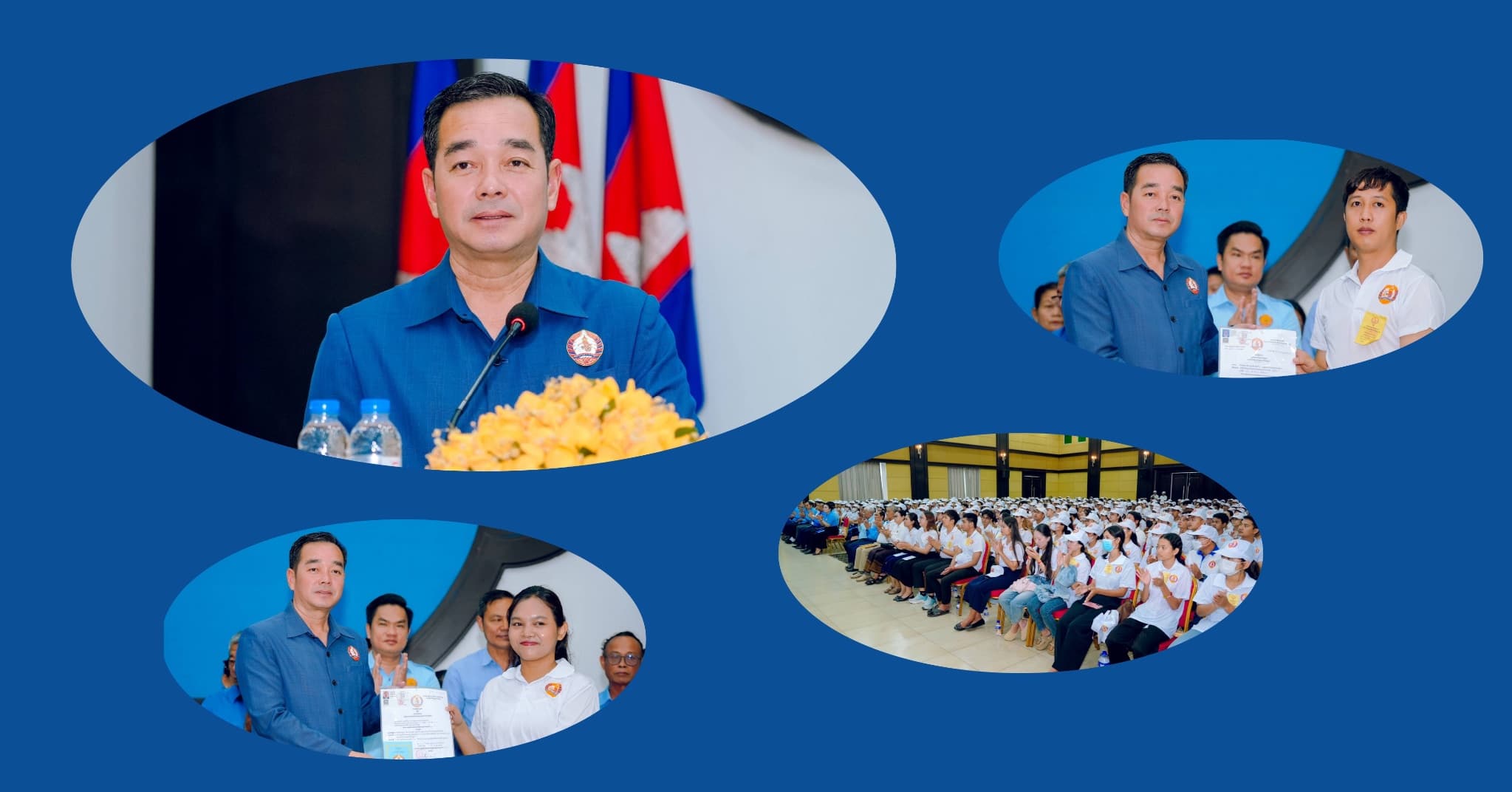 យុវជន និងប្រជាពលរដ្ឋជាង ៦០០នាក់ ក្នុងក្រុងកំពង់ចាម ប្រកាសស្ម័គ្រចិត្តចូលរួមរស់ជាមួយគណបក្សប្រជាជនកម្ពុជា
